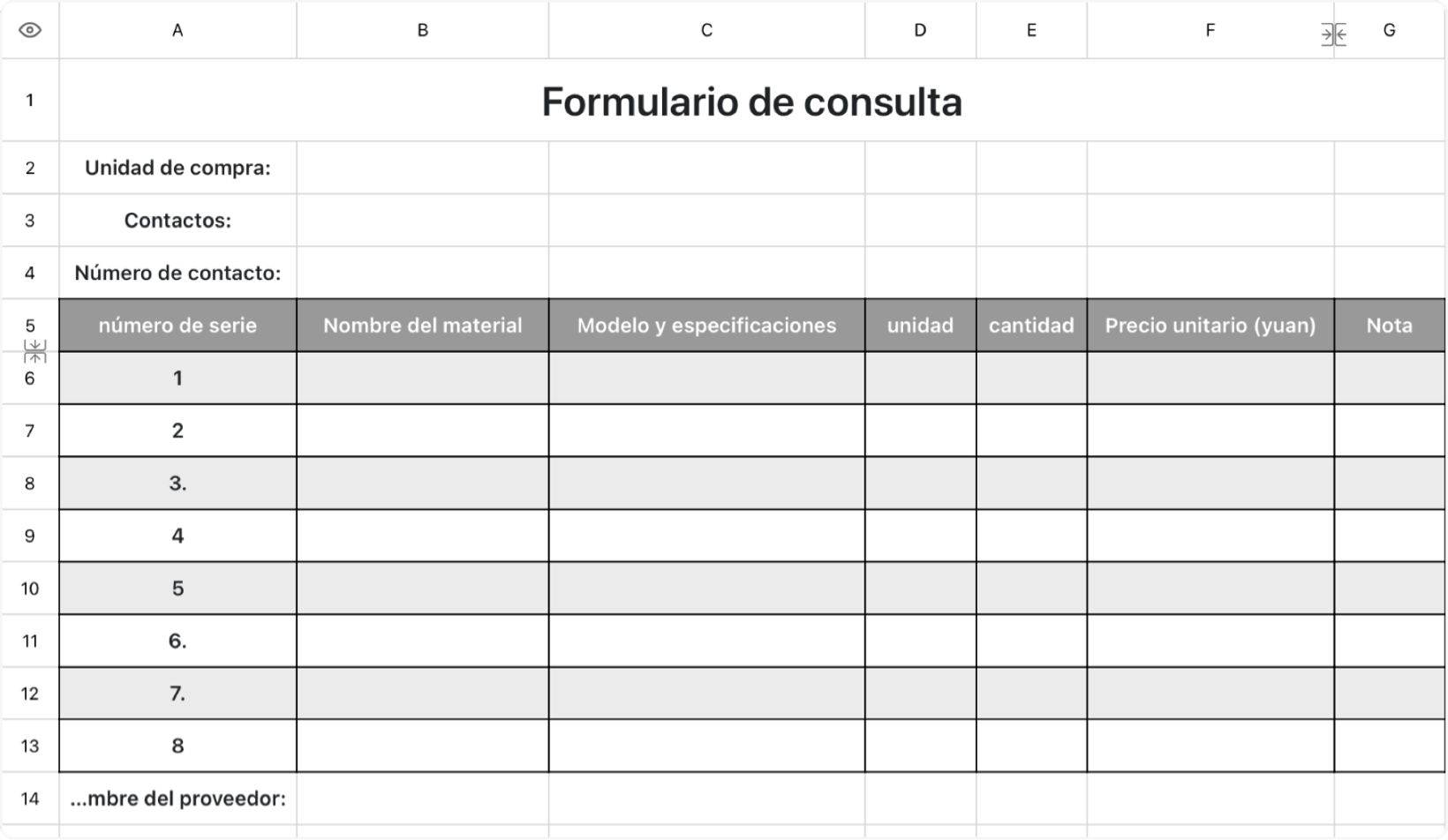 Formulario de consulta
